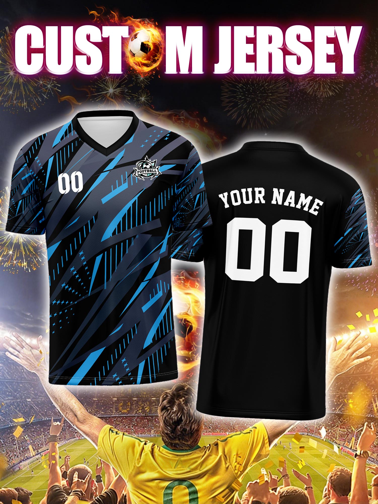 Watches & Jewelry Repair Center New York - Custom Image Number Name Soccer Jersey,Backyard