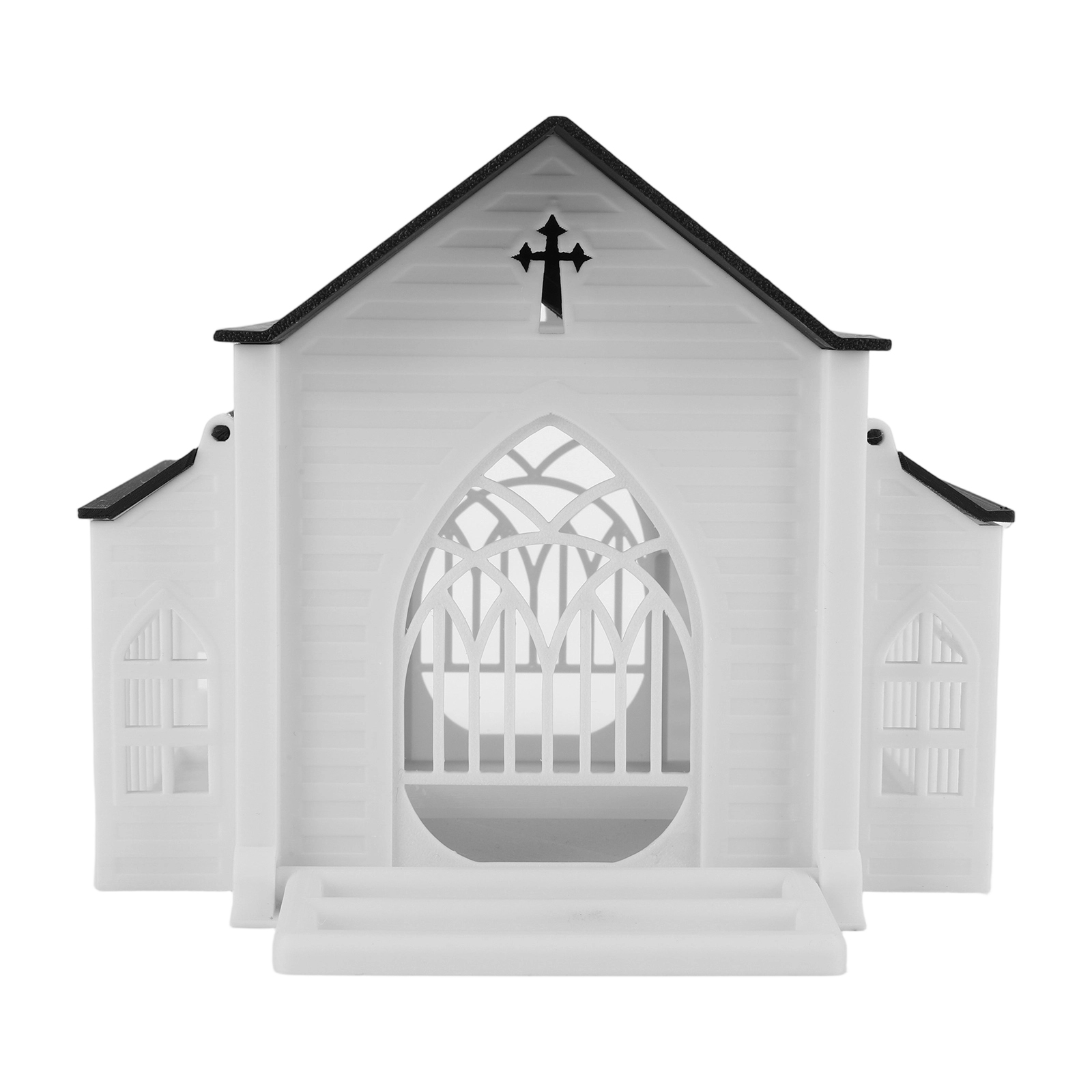 Watches & Jewelry Repair Center New York - Church-Shaped Metal Bird Feeder with Light