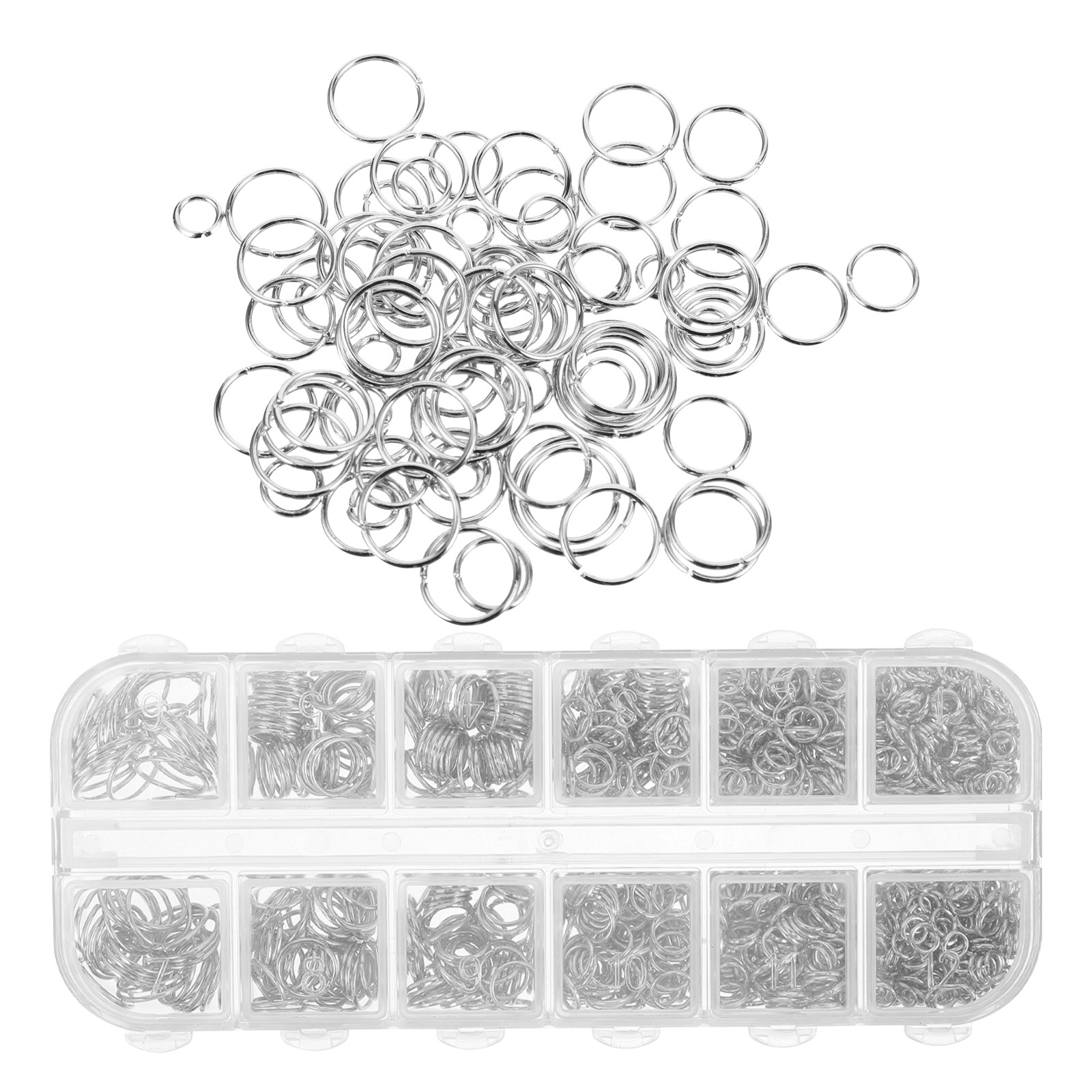 Jewelry Repair & Watches Photos - 1200Pcs Metal Open Jump Rings Iron