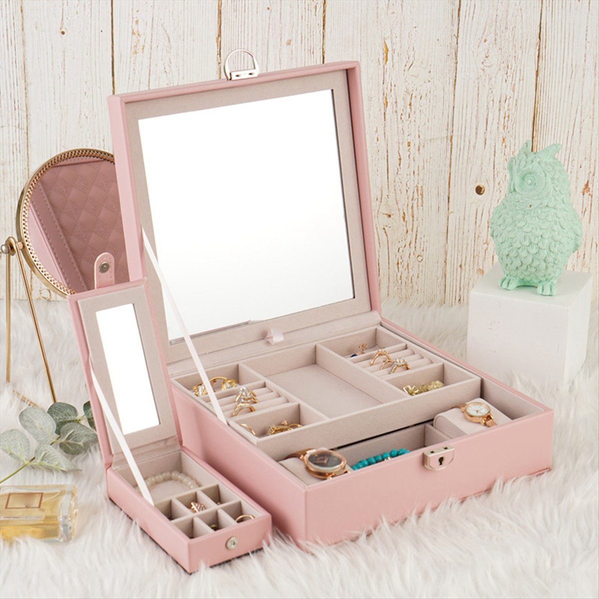 Jewelry & Watches Sp Z Oo Ul Frezerów 3 - ABQR Girly Pink Jewelry Box Jewelry