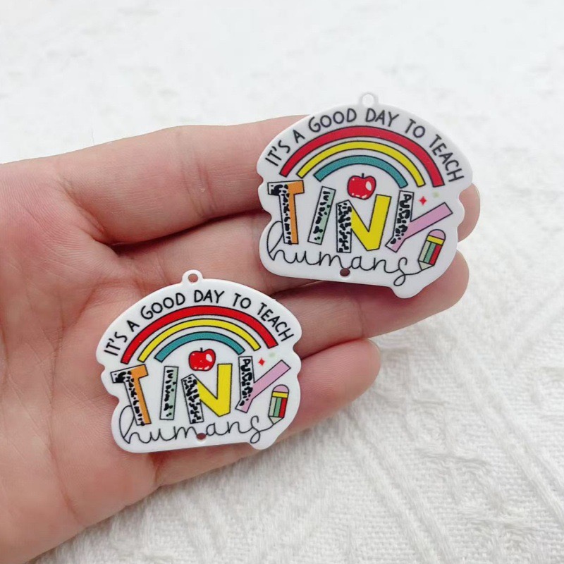 Jewelry & Watches Sp Z Oo Ul Frezerów 3 - 10pcs Teacher's Day Acrylic Double sided