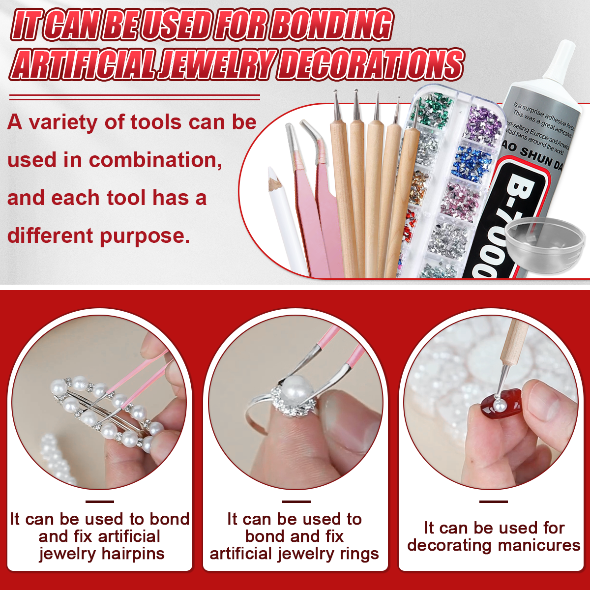 Jewelry Repair & Watches Photos - B7000 50ml Multipurpose Industrial Adhesive DIY