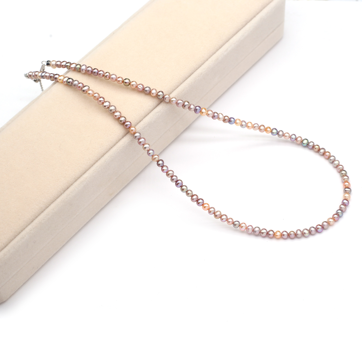 Jewelry & Watches Sp Z Oo Ul Frezerów 3 - Real Natural Freshwater Pearl Necklace 3-4mm