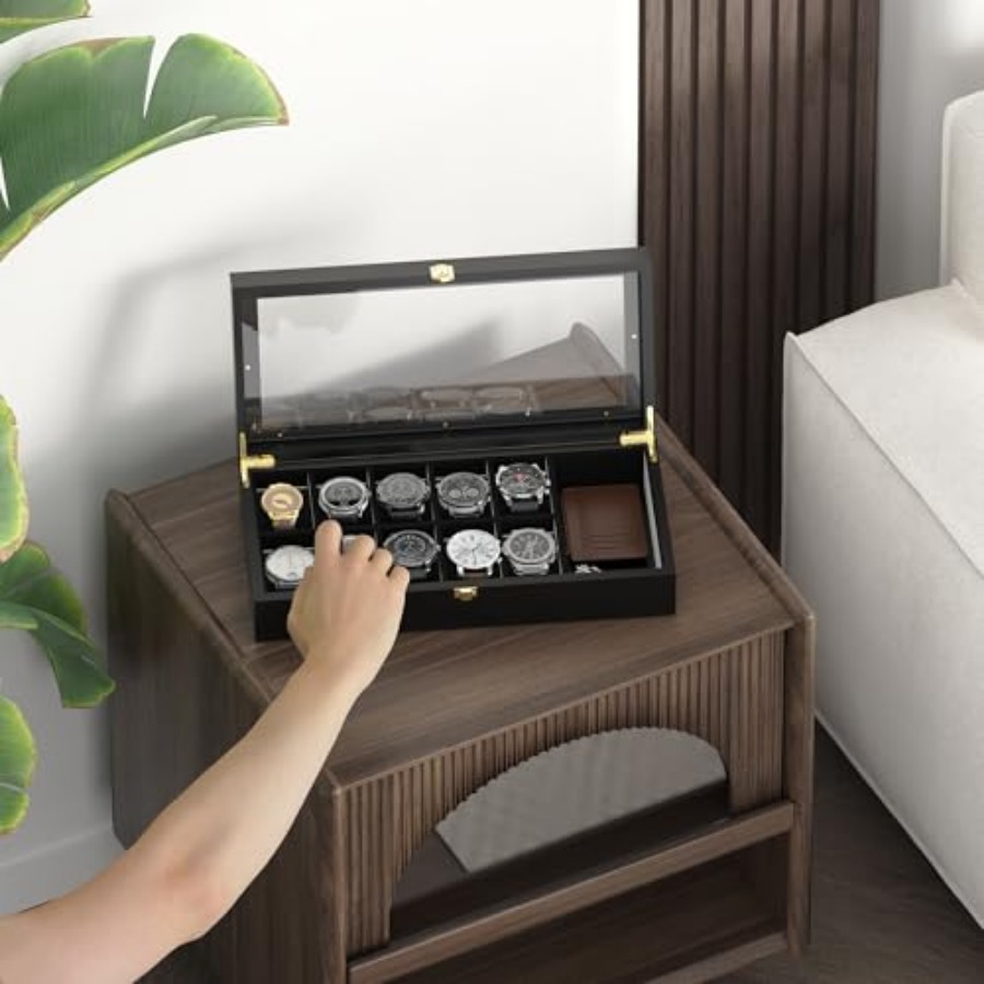 Watch Box Organizer for Men, 1 - Watch Display Box recensione e prezzo