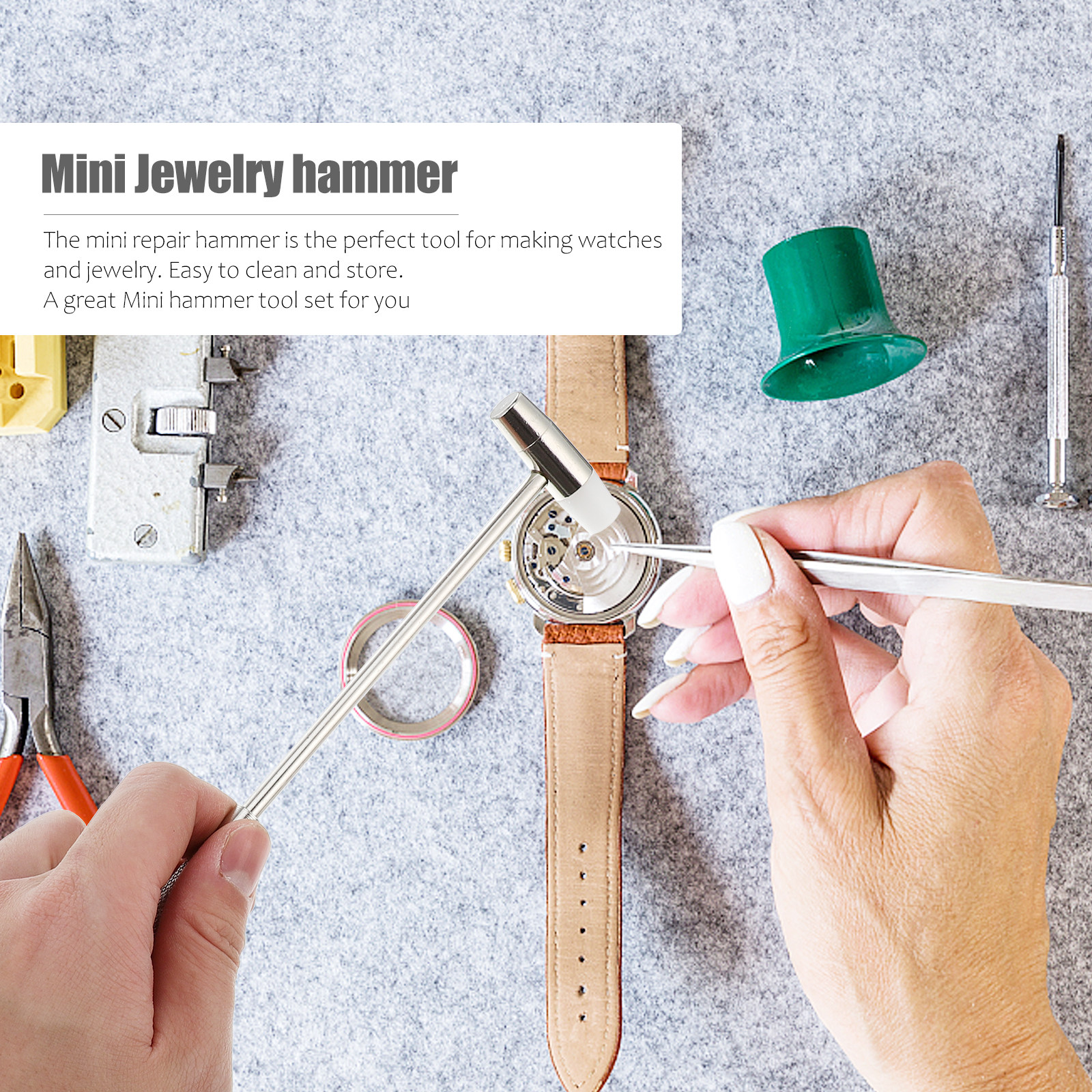 3Pcs Mini Hammer Jewelry Repai - Jewelry Y Watches recensione e prezzo