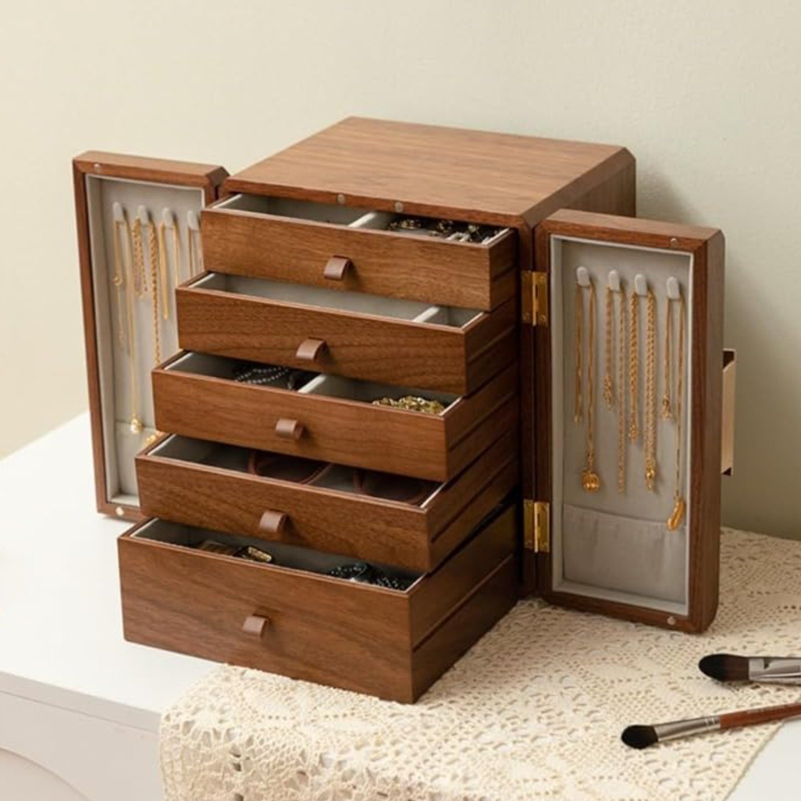Wooden Jewelry Box New Chinese - Jewelry & Watches Sp Z Oo Ul Frezerów 3 recensione e prezzo