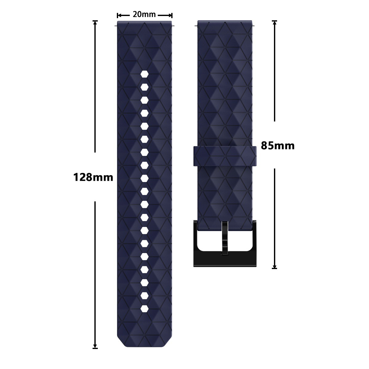 20/22mm Silicone Watch Strap F - A1 Watches & Jewelry New York Photos recensione e prezzo