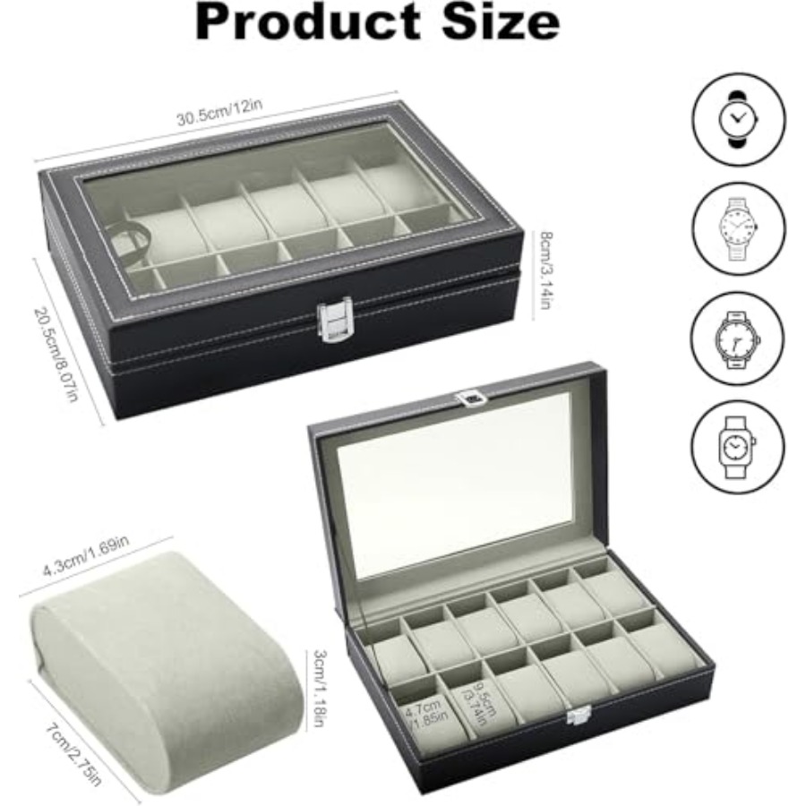 Watch Box Organizer Slots Upgr - Watch Display Box recensione e prezzo