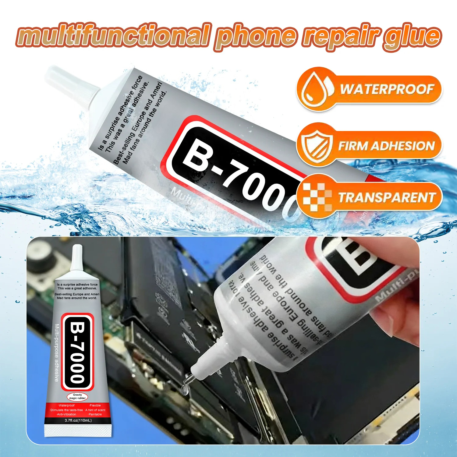 1-10Pcs B-7000 Super Glue Lool - Jewelry Repair & Watches Photos recensione e prezzo