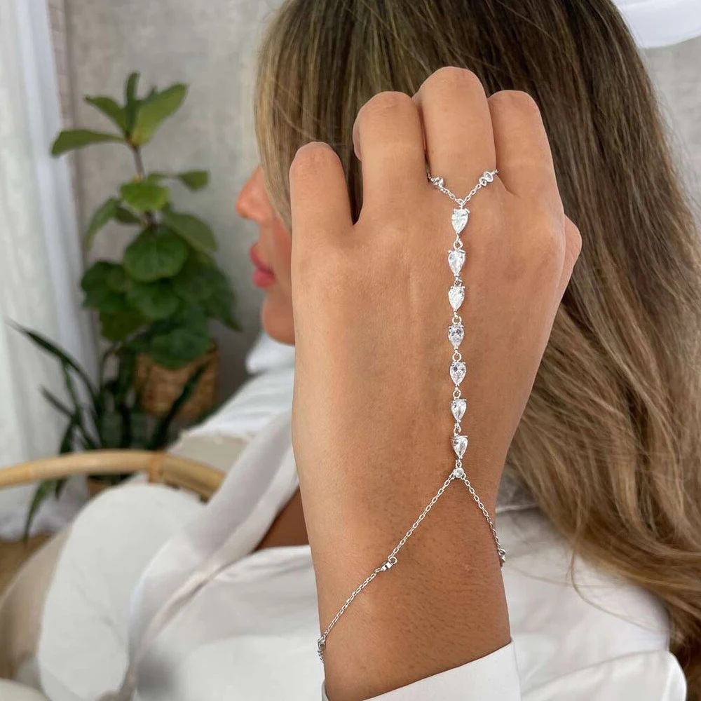 Fashion Zircon Teardrop Finger - Jewelry & Watches Sp Z Oo Ul Frezerów 3 recensione e prezzo