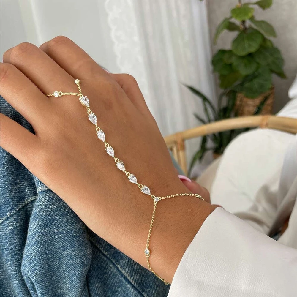 Fashion Zircon Teardrop Finger - Jewelry & Watches Sp Z Oo Ul Frezerów 3 recensione e prezzo