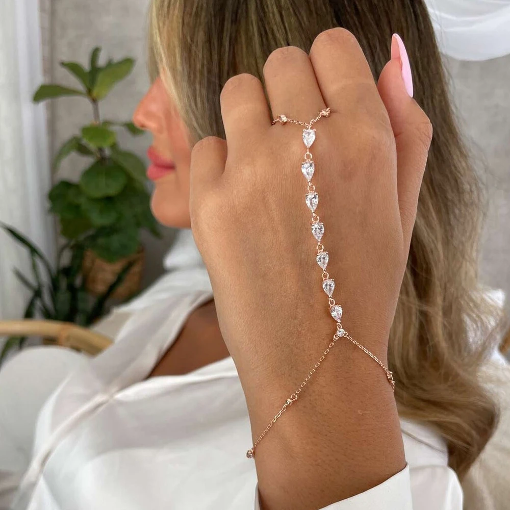 Fashion Zircon Teardrop Finger - Jewelry & Watches Sp Z Oo Ul Frezerów 3 recensione e prezzo