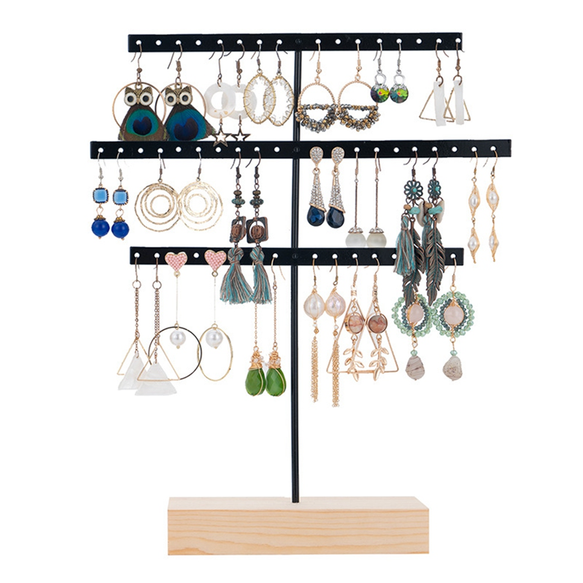 ABQR Black 3-Layer Simple Earr - Jewelry & Watches Sp Z Oo Ul Frezerów 3 recensione e prezzo