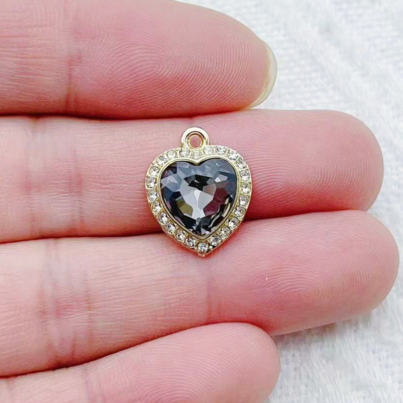 10pcs heart-shaped inlaid colo - Jewelry & Watches Sp Z Oo Ul Frezerów 3 recensione e prezzo