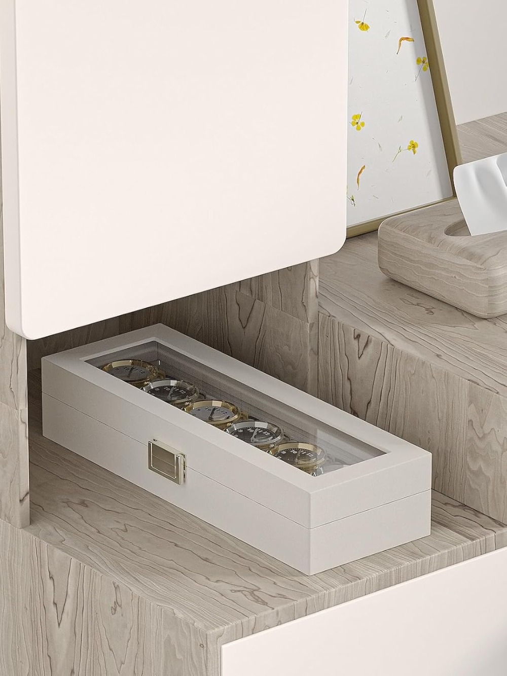 Leather Watch Display Case 6-S - Watch Display Box recensione e prezzo