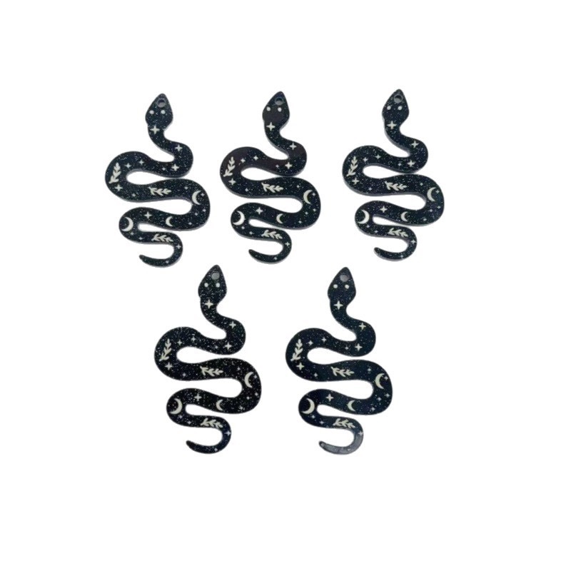 10pcs Acrylic Moon Pattern Bla - Jewelry & Watches Sp Z Oo Ul Frezerów 3 recensione e prezzo