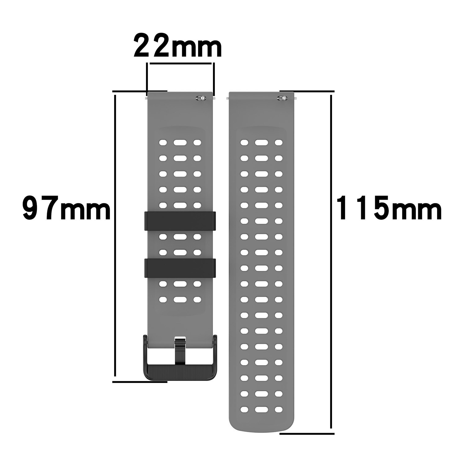 22mm Sports Silicone Strap For - A1 Watches & Jewelry New York Photos recensione e prezzo