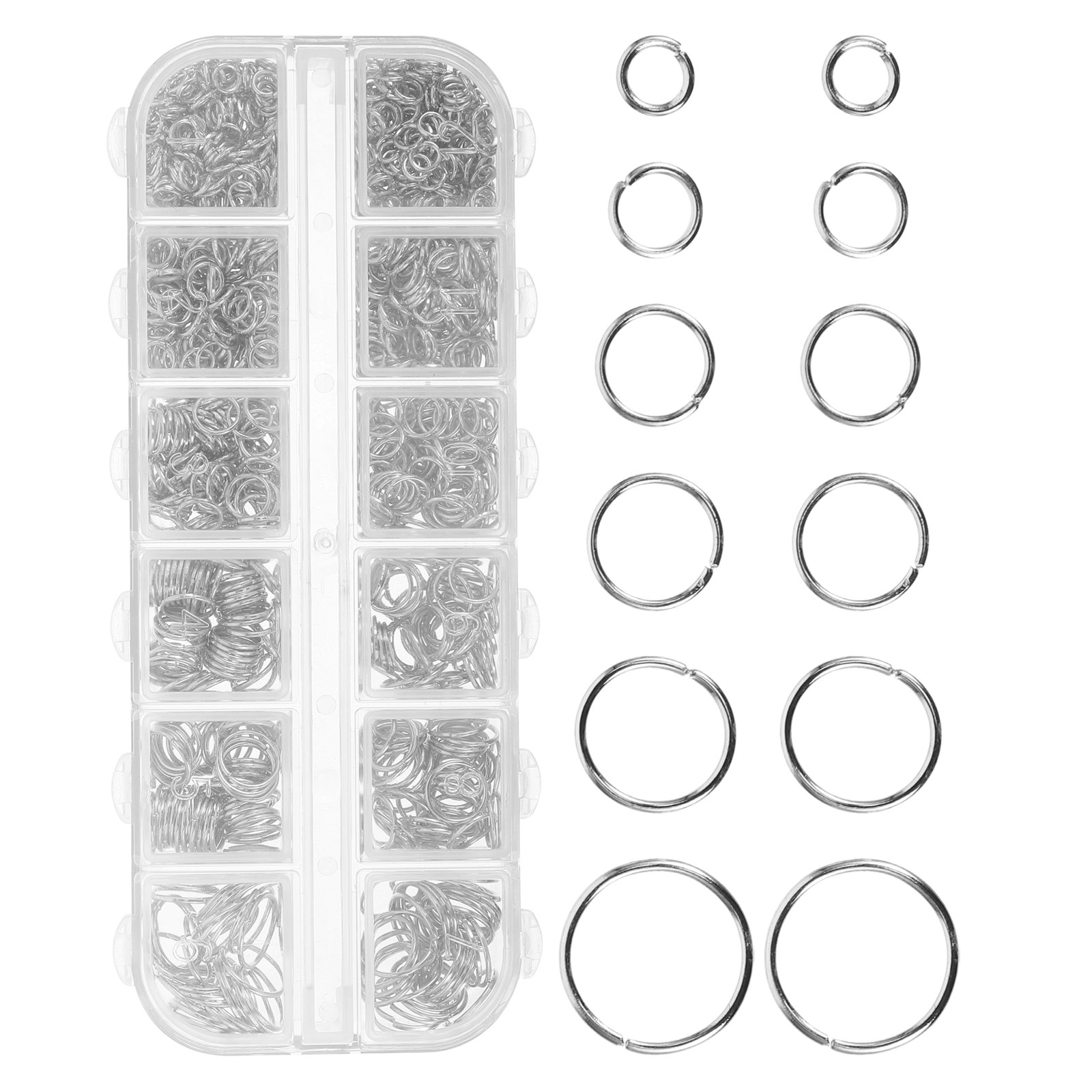 1200Pcs Metal Open Jump Rings  - Jewelry Repair & Watches Photos recensione e prezzo