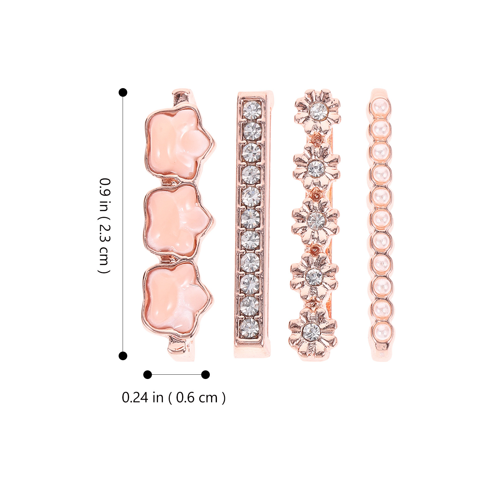 4Pcs Watch Band Charms Metal D - Jewelry Y Watches recensione e prezzo