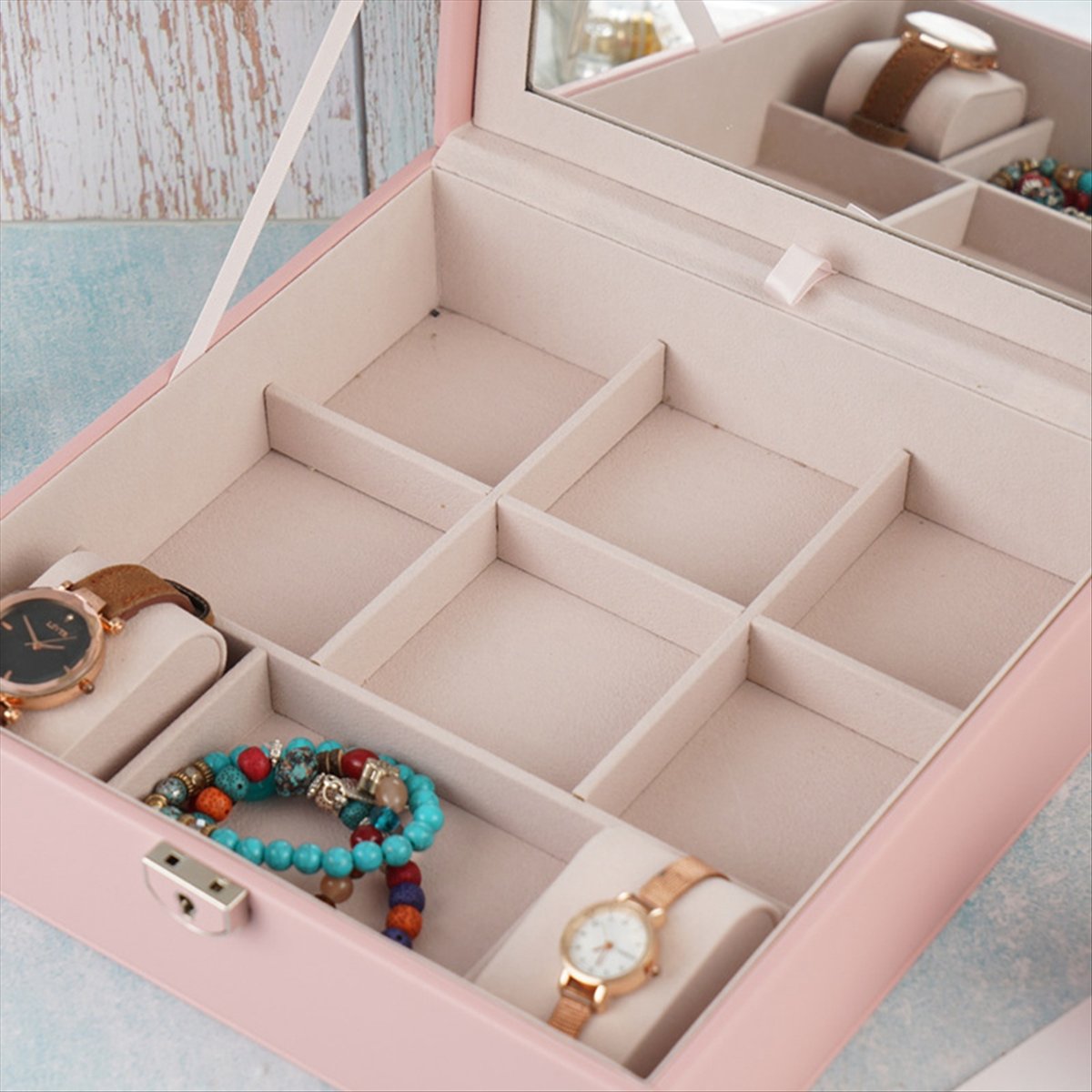 ABQR Girly Pink Jewelry Box Je - Jewelry & Watches Sp Z Oo Ul Frezerów 3 recensione e prezzo