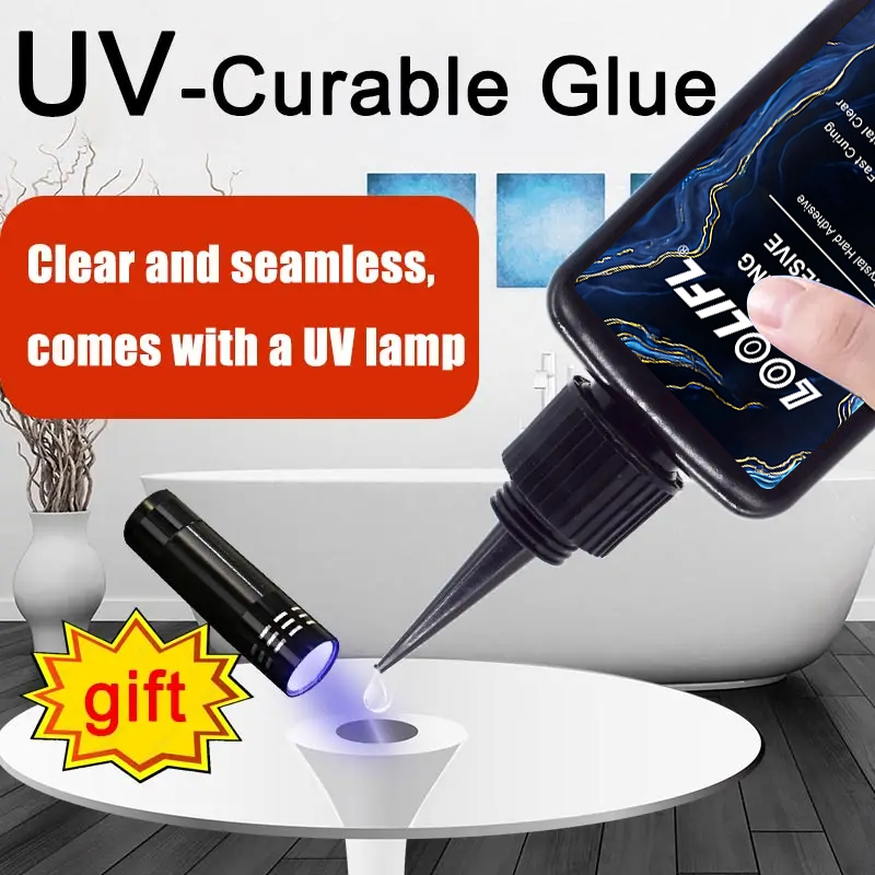 Loolifl 50ml UV Glue with UV L - Jewelry Repair & Watches Photos recensione e prezzo
