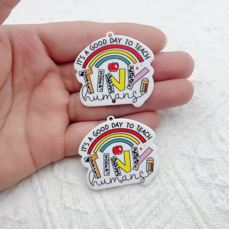 10pcs Teacher's Day Acrylic Do - Jewelry & Watches Sp Z Oo Ul Frezerów 3 recensione e prezzo