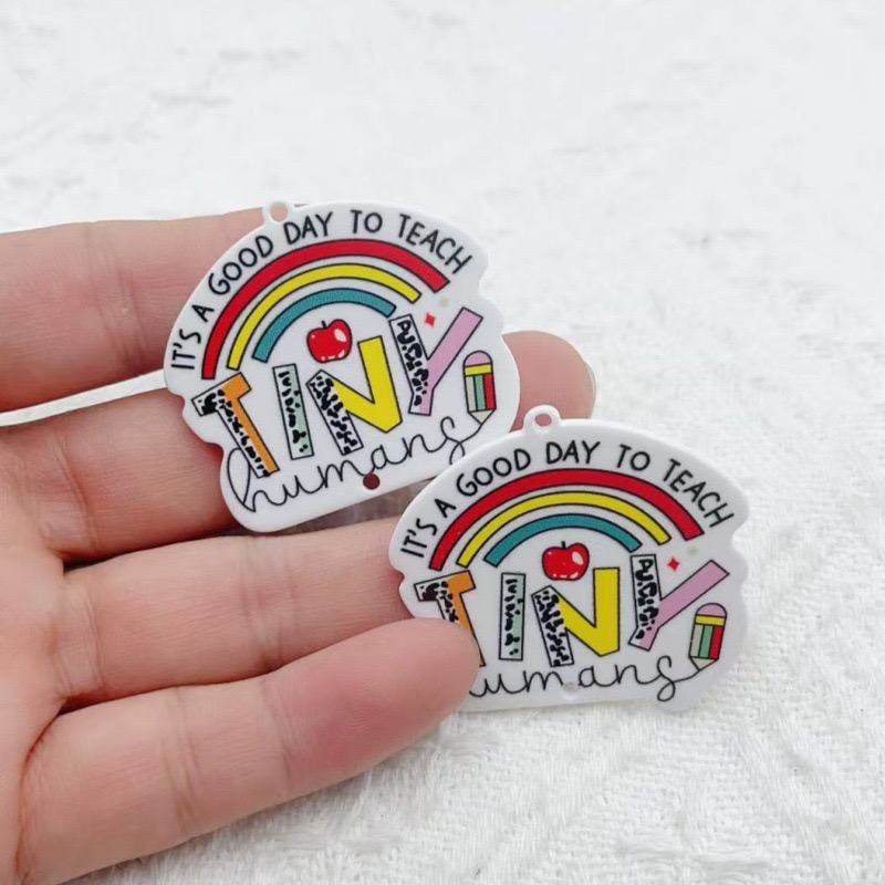 10pcs Teacher's Day Acrylic Do - Jewelry & Watches Sp Z Oo Ul Frezerów 3 recensione e prezzo