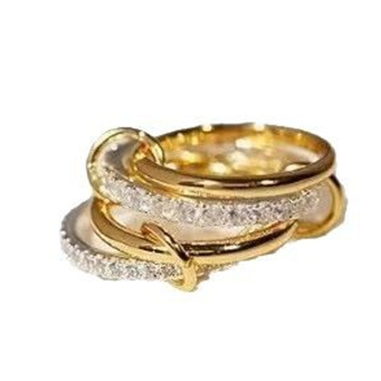 4 Pcs Interlocked Stackable Ri - Jewelry & Watches Sp Z Oo Ul Frezerów 3 recensione e prezzo