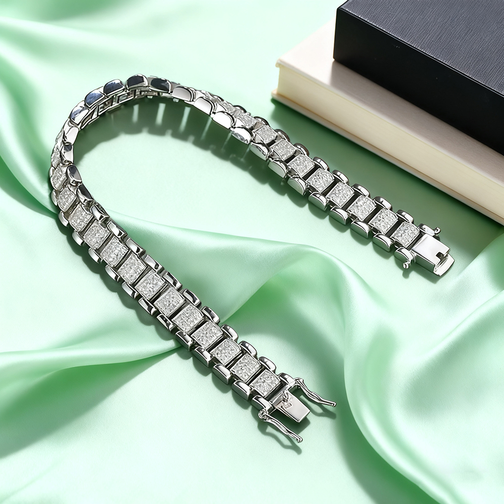TEMGF Full Moissanite Bracelet - Unique Jewelry Watches recensione e prezzo