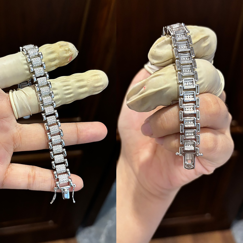 TEMGF Full Moissanite Bracelet - Unique Jewelry Watches recensione e prezzo