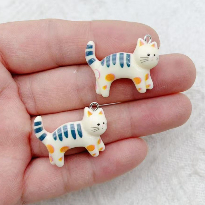10pcs resin cartoon cat animal - Jewelry & Watches Sp Z Oo Ul Frezerów 3 recensione e prezzo
