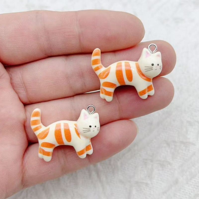 10pcs resin cartoon cat animal - Jewelry & Watches Sp Z Oo Ul Frezerów 3 recensione e prezzo