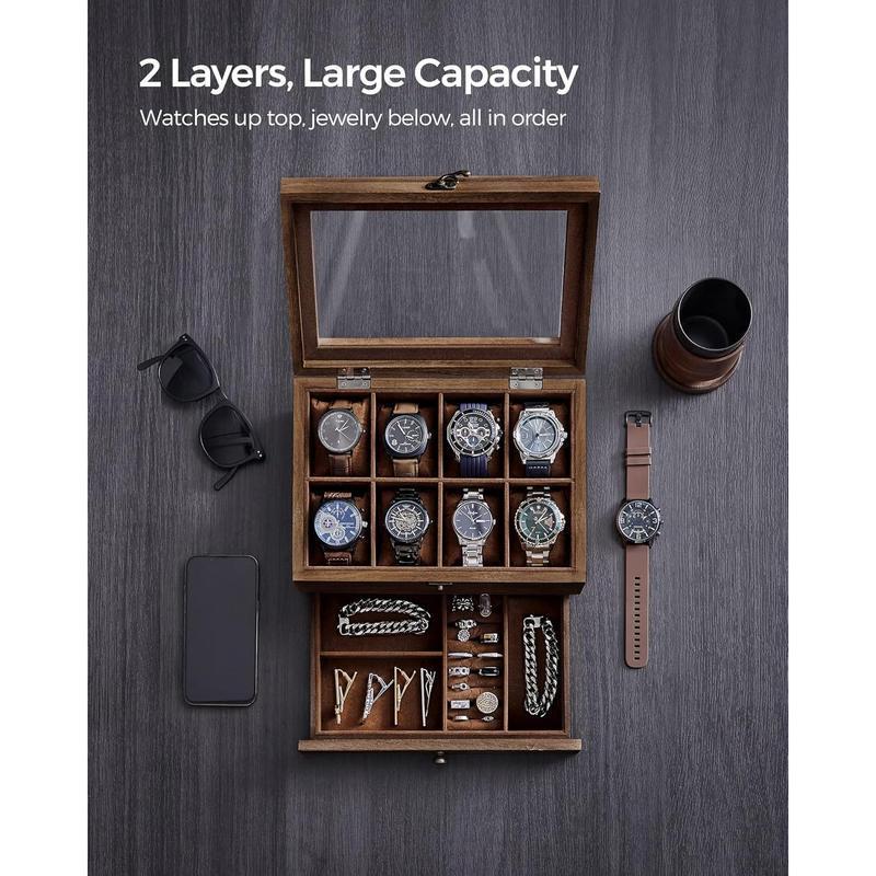 Watch Storage Box Watch Box 2- - Jewelry Y Watches recensione e prezzo