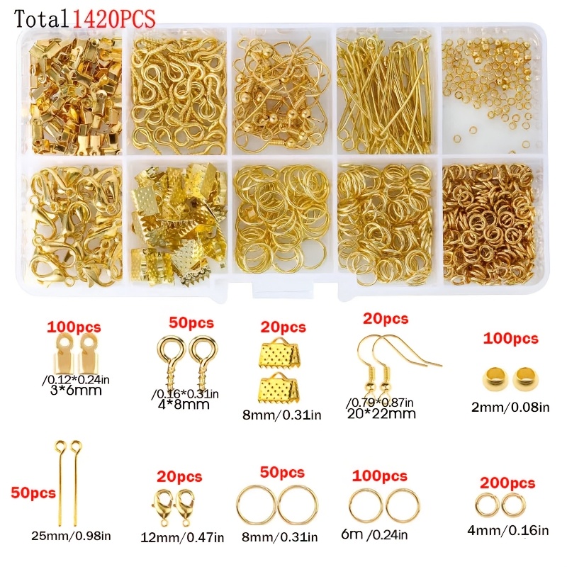 1420pcs 1box Jewelry Findings  - Jewelry Repair & Watches Photos recensione e prezzo