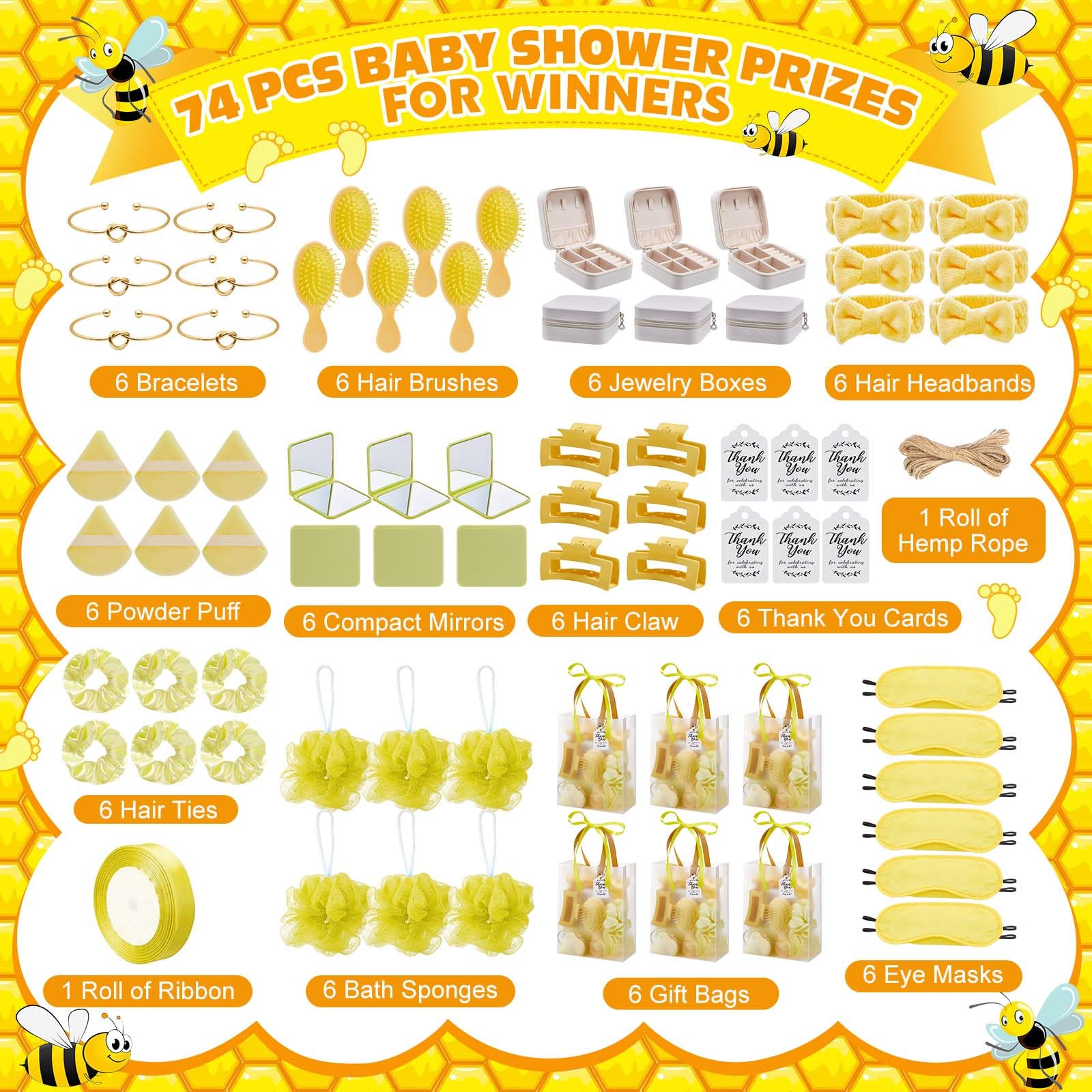 74Pcs Baby Shower Prizes for G - Jewelry & Watches Sp Z Oo Ul Frezerów 3 recensione e prezzo