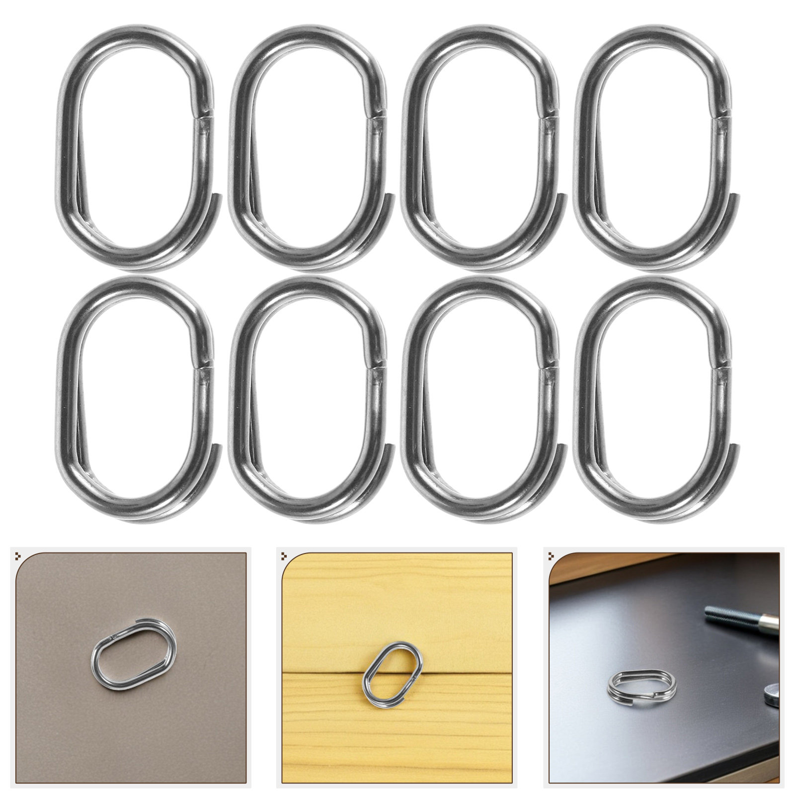 100Pcs Oval Stainless Steel Do - Jewelry Repair & Watches Photos recensione e prezzo