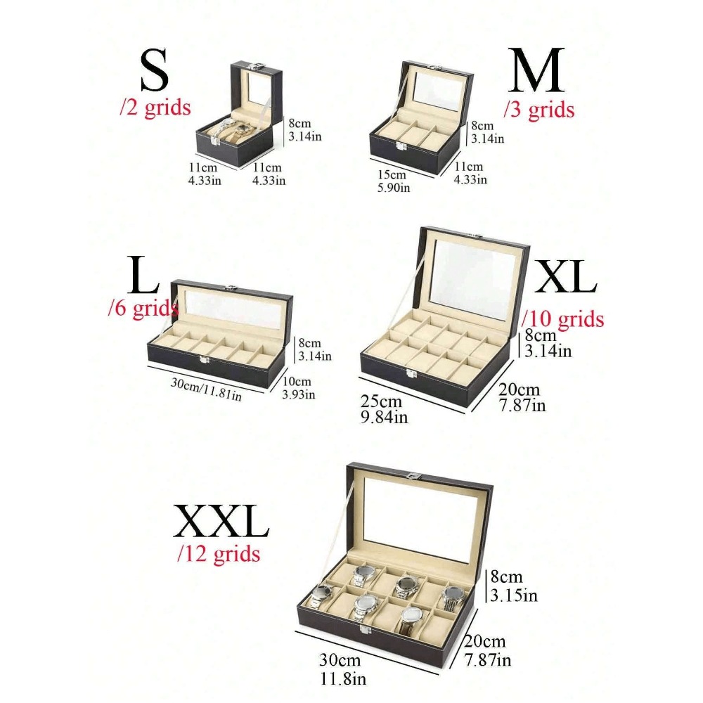 1pc Big Capacity Leather Watch - Watch Display Box recensione e prezzo